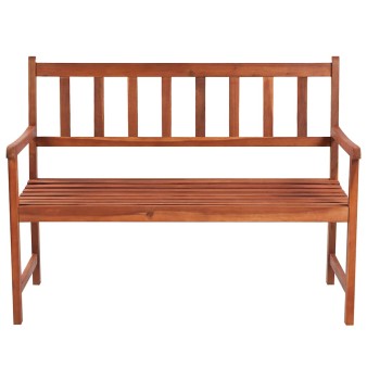 Tömör akácfa kerti pad párnával 120 cm
