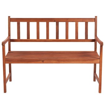 Tömör akácfa kerti pad párnával 120 cm