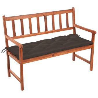 Tömör akácfa kerti pad párnával 120 cm