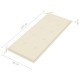 Összecsukható bambusz kerti pad párnával 118 cm