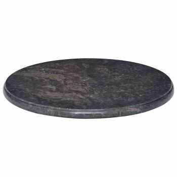 Fekete márvány asztallap ø50 x 2,5 cm