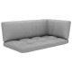 Kétszemélyes fehér impregnált fenyőfa raklapkanapé párnákkal