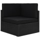 11 részes fekete polyrattan kerti ülőgarnitúra párnákkal 11 részes fekete polyrattan kerti ülőgarnitúra párnákkal
