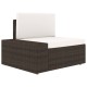 6 részes barna polyrattan kerti ülőgarnitúra párnákkal 6 részes barna polyrattan kerti ülőgarnitúra párnákkal