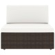 11 részes barna polyrattan kerti ülőgarnitúra párnákkal 11 részes barna polyrattan kerti ülőgarnitúra párnákkal