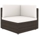 11 részes barna polyrattan kerti ülőgarnitúra párnákkal 11 részes barna polyrattan kerti ülőgarnitúra párnákkal