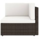 11 részes barna polyrattan kerti ülőgarnitúra párnákkal 11 részes barna polyrattan kerti ülőgarnitúra párnákkal
