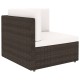 11 részes barna polyrattan kerti ülőgarnitúra párnákkal 11 részes barna polyrattan kerti ülőgarnitúra párnákkal