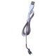 Betonszürke led-es tükrös fürdőszobaszekrény 50 x 13 x 70 cm