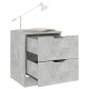 Betonszürke forgácslap éjjeliszekrény 40 x 40 x 50 cm Betonszürke forgácslap éjjeliszekrény 40 x 40 x 50 cm