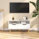 Magasfényű fehér forgácslap tv-szekrény 90 x 40 x 48,5 cm