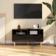 Magasfényű fekete forgácslap tv-szekrény 90 x 40 x 48,5 cm Magasfényű fekete forgácslap tv-szekrény 90 x 40 x 48,5 cm