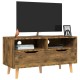 Füstös tölgyszínű forgácslap tv-szekrény 90 x 40 x 48,5 cm Füstös tölgyszínű forgácslap tv-szekrény 90 x 40 x 48,5 cm