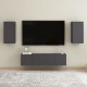 2 db szürke forgácslap tv-szekrény 30,5 x 30 x 60 cm