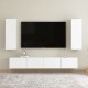 Fehér forgácslap tv-szekrény 30,5 x 30 x 90 cm Fehér forgácslap tv-szekrény 30,5 x 30 x 90 cm