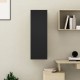 Fekete forgácslap tv-szekrény 30,5 x 30 x 90 cm Fekete forgácslap tv-szekrény 30,5 x 30 x 90 cm