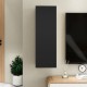 Fekete forgácslap tv-szekrény 30,5 x 30 x 90 cm Fekete forgácslap tv-szekrény 30,5 x 30 x 90 cm