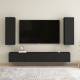 2 db fekete forgácslap tv-szekrény 30,5 x 30 x 90 cm 2 db fekete forgácslap tv-szekrény 30,5 x 30 x 90 cm