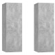 2 db betonszürke forgácslap tv-szekrény 30,5 x 30 x 90 cm