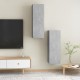 2 db betonszürke forgácslap tv-szekrény 30,5 x 30 x 90 cm