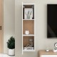 Fehér forgácslap tv-szekrény 30,5 x 30 x 110 cm Fehér forgácslap tv-szekrény 30,5 x 30 x 110 cm