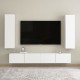 Fehér forgácslap tv-szekrény 30,5 x 30 x 110 cm Fehér forgácslap tv-szekrény 30,5 x 30 x 110 cm