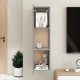Betonszürke forgácslap tv-szekrény 30,5 x 30 x 110 cm Betonszürke forgácslap tv-szekrény 30,5 x 30 x 110 cm