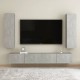 Betonszürke forgácslap tv-szekrény 30,5 x 30 x 110 cm Betonszürke forgácslap tv-szekrény 30,5 x 30 x 110 cm