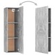 Betonszürke forgácslap tv-szekrény 30,5 x 30 x 110 cm Betonszürke forgácslap tv-szekrény 30,5 x 30 x 110 cm