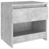 2 db betonszürke szerelt fa éjjeliszekrény 40 x 30 x 39 cm