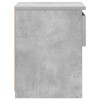 2 db betonszürke szerelt fa éjjeliszekrény 40 x 30 x 39 cm