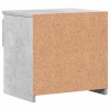 2 db betonszürke szerelt fa éjjeliszekrény 40 x 30 x 39 cm