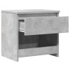 2 db betonszürke szerelt fa éjjeliszekrény 40 x 30 x 39 cm