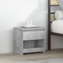 2 db betonszürke szerelt fa éjjeliszekrény 40 x 30 x 39 cm