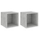 2 db betonszürke forgácslap faliszekrény 37 x 37 x 37 cm 2 db betonszürke forgácslap faliszekrény 37 x 37 x 37 cm