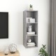 Betonszürke falra szerelhető forgácslap tv-szekrény 37x37x107cm Betonszürke falra szerelhető forgácslap tv-szekrény 37x37x107cm