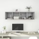 Betonszürke forgácslap fali tv-szekrény 37x37x142,5 cm Betonszürke forgácslap fali tv-szekrény 37x37x142,5 cm