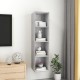 Betonszürke forgácslap fali tv-szekrény 37x37x142,5 cm Betonszürke forgácslap fali tv-szekrény 37x37x142,5 cm
