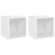 2 db fehér forgácslap tv-szekrény 37 x 35 x 37 cm 2 db fehér forgácslap tv-szekrény 37 x 35 x 37 cm