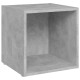 4 db betonszürke forgácslap tv-szekrény 37 x 35 x 37 cm 4 db betonszürke forgácslap tv-szekrény 37 x 35 x 37 cm