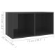 Magasfényű szürke forgácslap tv-szekrény 72 x 35 x 36,5 cm