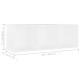 Fehér forgácslap tv-szekrény 107 x 35 x 37 cm Fehér forgácslap tv-szekrény 107 x 35 x 37 cm