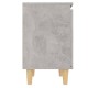 2 db betonszürke éjjeliszekrény tömör fa lábakkal 40x30x50 cm