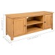 Tömör tölgyfa tv-szekrény 110 x 35 x 44 cm Tömör tölgyfa tv-szekrény 110 x 35 x 44 cm