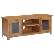 Tömör tölgyfa tv-szekrény 110 x 35 x 44 cm