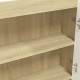 Fehér és tölgy mdf tükrös fürdőszobaszekrény 80 x 15 x 60 cm