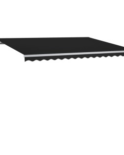 Antracitszürke szélérzékelős és led-es napellenző 300 x 250 cm