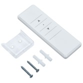 Sárga-fehér szélérzékelős, led-es napellenző redőnnyel 3x2,5 m