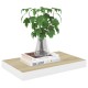 4 db fehér-tölgyszínű mdf lebegő fali polc 40 x 23,5 x 3,8 cm 4 db fehér-tölgyszínű mdf lebegő fali polc 40 x 23,5 x 3,8 cm