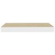 4 db fehér-tölgyszínű mdf lebegő fali polc 40 x 23,5 x 3,8 cm 4 db fehér-tölgyszínű mdf lebegő fali polc 40 x 23,5 x 3,8 cm